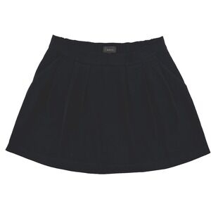 Aritzia Babaton Women's Mini Skirt Black Size 6 slash pockets pleated front